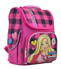 Рюкзак шкільний каркасний 1 Вересня H-11 Barbie red, 33.5*26*13.5