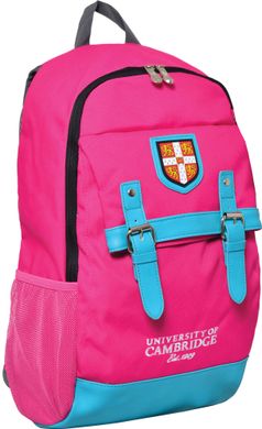 Рюкзак для підлітків YES CA064 "Cambridge", рожевий, 29*13*48см