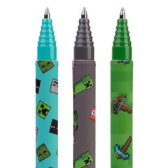 Ручка гелева YES пиши-стирай Minecraft 0,5 мм, синя