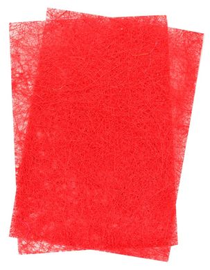 Набор сизали с глитером красного цвета, 20*30 см, 5 листов