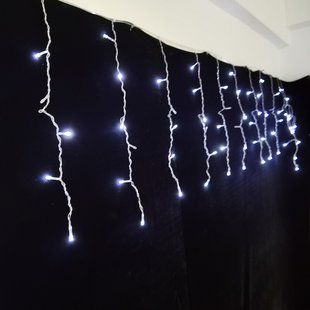 Гирлянда светодиодная бахрома Novogod'ko, 83 LED, холодный белый, 3*0,6 м, мерцание