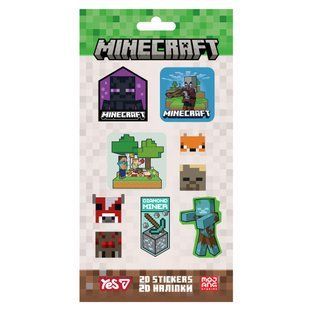 Набір наліпок 2D Yes Minecraft Characters