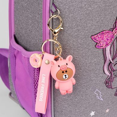 Брелок YES коллекция Piggy Brown Line Friends