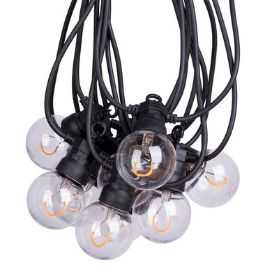Электрогирлянда-ретро LED уличная Yes! Fun, 10 ламп, d-50 мм, тепло-белая, 8 м