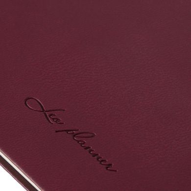 Щотижневик 10х17см Leo Planner датований 2026 "Story", м'який, винний, 128 сторінок