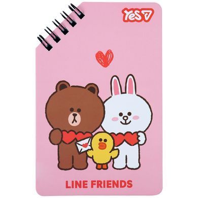 Блокнот Yes Line Friends Hearts 95x145 60 аркушів лінія Блокнот Yes Line Friends Hearts 95x145 60 аркушів лінія