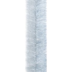 Мишура 100 Novogod'ko (серебро с бел. кончиками) 3м