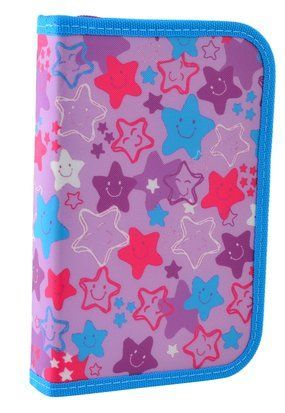 Пенал твердий Smart одинарний без клапана HP-02 "Funny Stars"