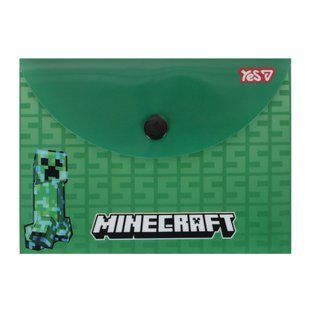 Папка-конверт на кнопке Yes Minecraft Creeper B7