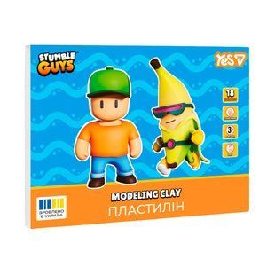 Пластилін Yes Stumble Guys 18 кольорів 360 г