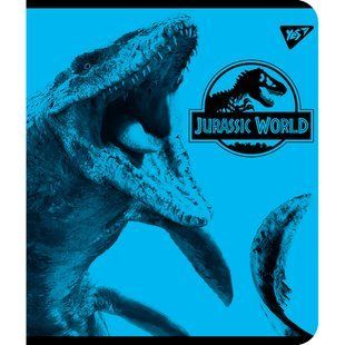 Тетрадь для записей А5/18 кл. YES "Jurassic world" Иридиум+гибрид.выб.лак