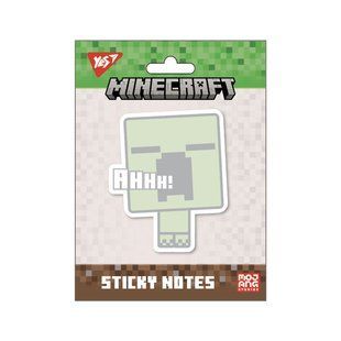 Папір з липким шаром Yes фігурний Minecraft Creeper 40 аркушів