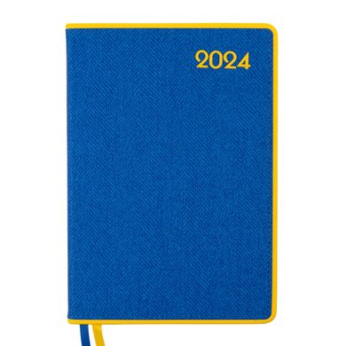 Ежедневник А5 Leo Planner датированный 2024 Patriot II желто синий