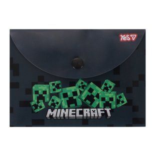 Папка-конверт на кнопке Yes Minecraft Creepers B7