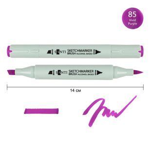 Маркер спиртовой SANTI Brush SA-85 ярко-фиолетовый