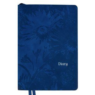 Щоденник діловий Leo Planner Fiore А5 недатований м'який синій 320 сторінок