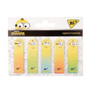 Индексы бумажные YES "Minions", 50x15мм, 100 шт (5x20)