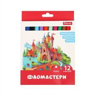 Фломастери 1Вересня 12 кольорів Classic