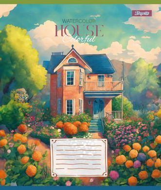 Зошит шкільний 1B House colorful 24 аркушів клітка