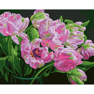 Картина по номерам SANTI Изысканные тюльпаны 40*50 см