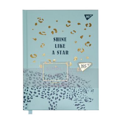 Блокнот-мотиватор YES "Shine like a star" серії "Simpli City", 130 х 185 мм, 80 л., бірюзо