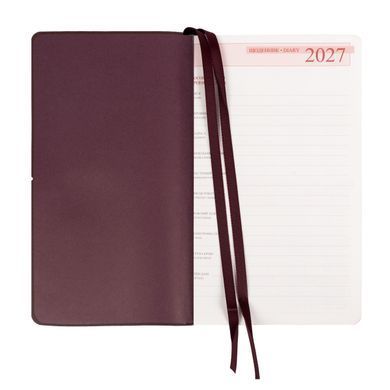 Щоденник діловий Leo Planner Glory 12х20 cм датований 2027 м'який коричневий 352 сторінки