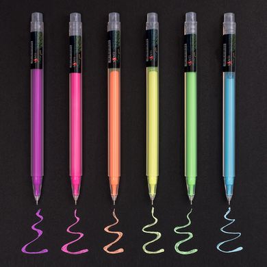 Ручка гелева SANTI, кольорова, 6 кольорів