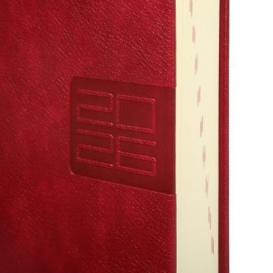 Ежедневник А5 Leo Planner датированный 2026 "Persona", твердый, бордовый, 368 страниц