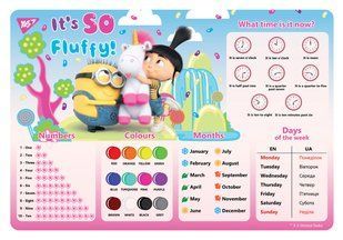 Подложка для стола детская "Minions Fluff"
