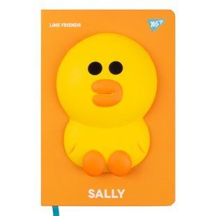 Блокнот-сквиш YES А5, 128 л. лин. Line Friends. Sally