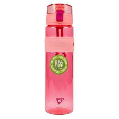 Пляшка для води Yes 750 мл, рожева