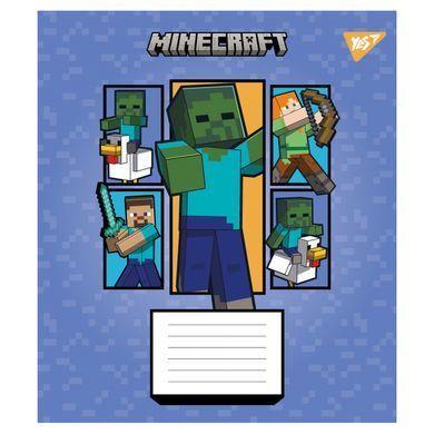 Тетрадь ученическая школьная Yes Minecraft Arrows А5 24 листов линия