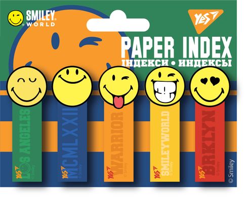 Індекси паперові YES "Smiley World.College" 50x15мм, 100 шт (5x20)