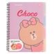 Зошит для записів YES В5, 80 арк., софт-тач пласт.обкл. Line Friends. Choco 1 з 5