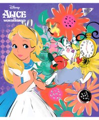 Тетрадь для записей А5/48 кл. YES "Alice in wonderland" фольга золото+софт-тач