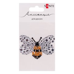 Аппликация SANTI из страз самоклеющихся Пчелка 7х6 см