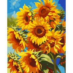 Картина за номерами SANTI Яскраві соняшники 40*50 см