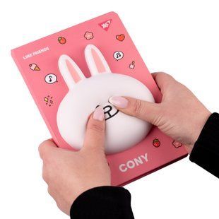 Блокнот-сквиш YES А5, 128 л., лин. Line Friends. Cony