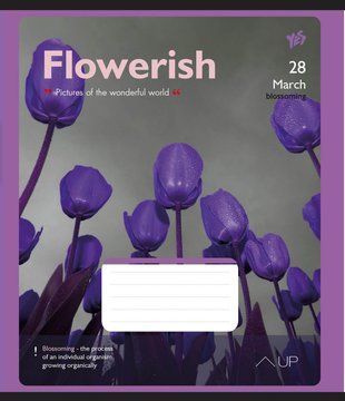 Тетрадь А5 48 Лин. YES Flowerish