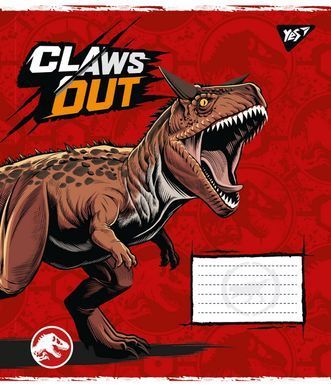 Зошит шкільний Yes Jurassic world 12 аркушів лінія