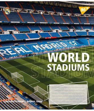 Зошит для записів Yes World stadium 36 аркушів клітинка
