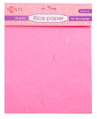 Рисовая бумага, розовая, 50*70 см