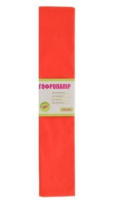 Бумага гофр. 1Вересня светло-красная 55% (50см*200см)