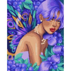 Алмазная мозаика SANTI Лиловая фея 40*50см на подрамнике ©pollypop92