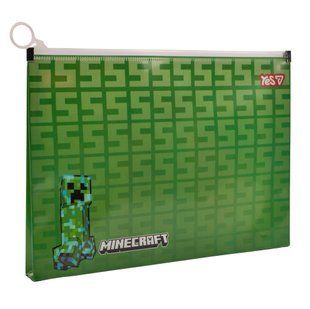 Папка-конверт Yes на молнии Minecraft Creeper B5