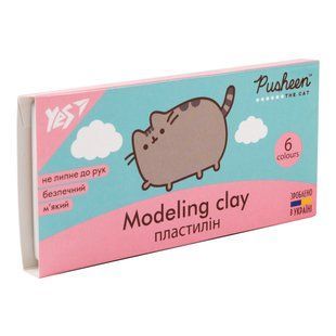 Пластилін YES, 6 кол., 120г "Pusheen"