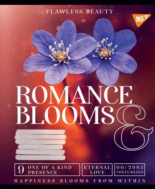 А5/36 лін. YES Romance blooms, зошит для записів