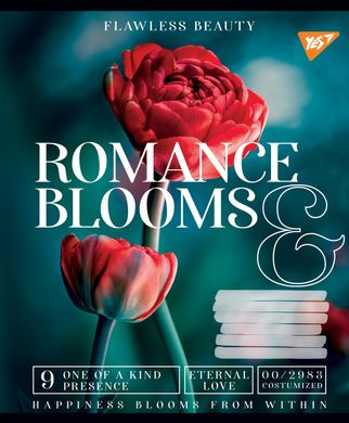 А5/36 лін. YES Romance blooms, зошит для записів