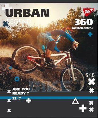 Тетрадь А5 18 Кл. YES Urban Legend