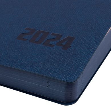 Щоденник А5 Leo Planner датований 2024 Infinity темно синій